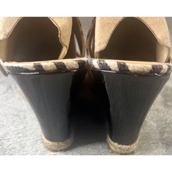CL by‎ Laundry Animal Print Wedges Size 10 NWOT - Picture 8 of 8